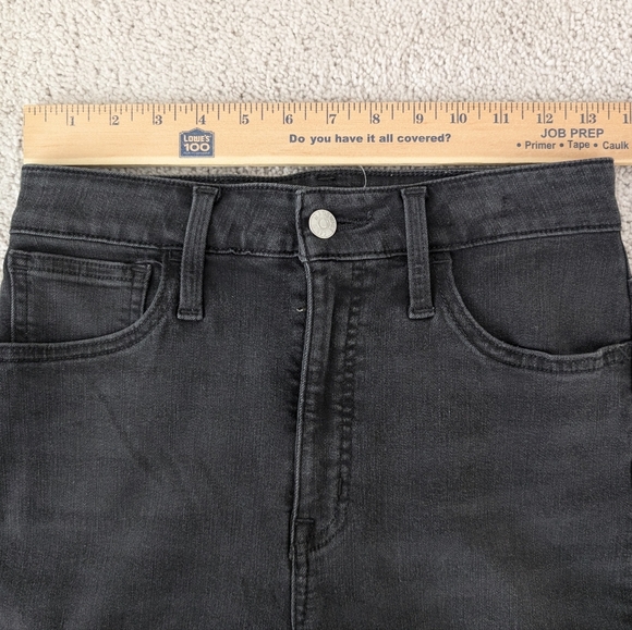 Madewell Curvy Roadtripper Supersoft Skinny High Rise Denim Jeans Size 26 Black - Picture 9 of 10